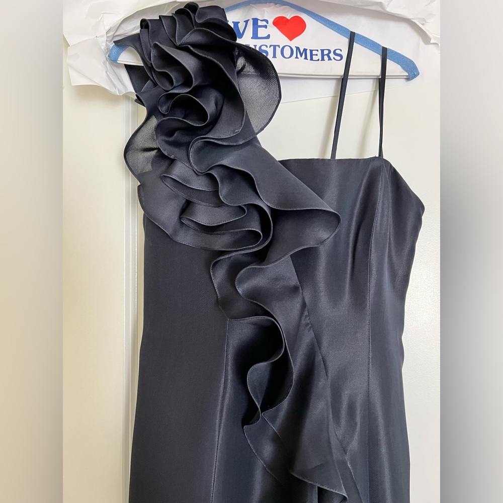 Custom Gown, Navy - Size 4 - image 5